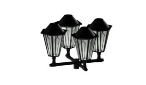 Светодиодные парковые светильники уличного освещения BRUM-S3-QUATTRO-80